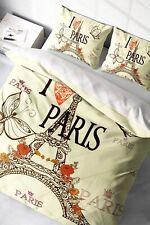 Paris Themed Bedding Linens Sets of Etgshop "i love paris" Tour Eiffel Design