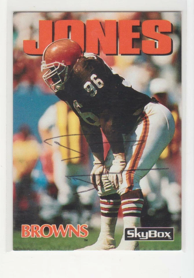 JAMES JONES CLEVELAND BROWNS NORTHERN IOWA UNIVERSITY AUTOGRAPHED CARD  - Image 1 of 1