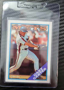 GARY CARTER MINT IN TOPLOADER HARD TO FIND 1988 O-Pee-Chee Blank Back CARD
