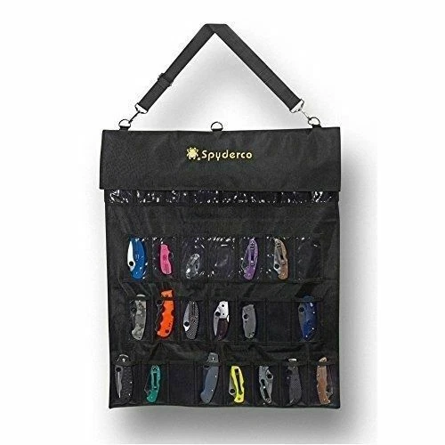 Spyderco Sp1 Spyderpac Large Holds 30 Knives Black Polyester