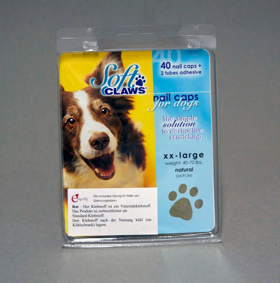 SoftClaws Krallenschutz Krallenkappen Set Hund Hunde alle Größen Soft Claws Neu