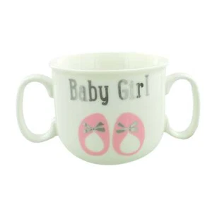 Wendy Jones Blackett Double Handled Mug - Baby Girl - Picture 1 of 1