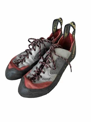 Zapatos de escalada en roca La Sportiva Nago, rojo/gris: EE. UU. Hombres 6,5 | Mujeres 7,5 | EU 39 Foto 1 de 4