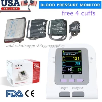 Monitor de presión arterial digital para adultos/bebés/niños máquina nueva en caja brazo superior 4 puños Foto 1 de 4