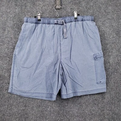 Pantalones Cortos Reel Legends Para Hombre XL Extra Grandes Azul Cinturón Cintura Elástica Carga Pesca Foto 1 de 4