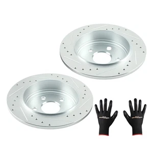 Drilled&Slotted Brake Discs Rear for Jeep Grand Cherokee/Durango S-53061 2011-20 - Bild 1 von 12