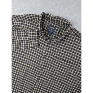 Woolrich Mens XL Plaid Flannel Button Up Shirt Long Sleeve Outdoor - Picture 1 of 12