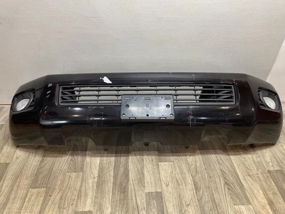 Se adapta a 08-22 TOYOTA SEQUOIA cubierta de parachoques delantero ¡sin asistencia de estacionamiento negra OEM ¡Arañazos! Foto 1 de 4