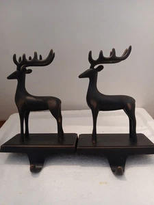 raindeer 2 Weihnachtsstrumpfhalter aus Metall - Bild 1 von 3