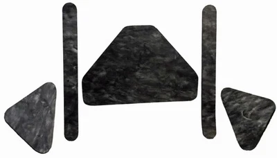 Almohadilla de aislamiento de capó plana de fibra de vidrio 5 piezas para Ford Fairlane 1962-63 gris/negro Foto 1 de 4