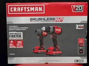 New Craftsman V20 2 tool kit Drill and Impact set CMCK2530C2 - Picture 1 of 7