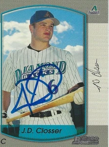 J.D. Closser Arizona Diamondbacks  Personally Autographed Card - Picture 1 of 1