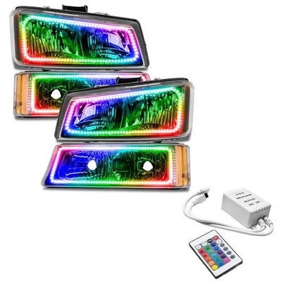 Juego de emisor de anillo de halo de faros Oracle - 2003 a través de para Chevrolet Silverado 2006 Foto 1 de 4