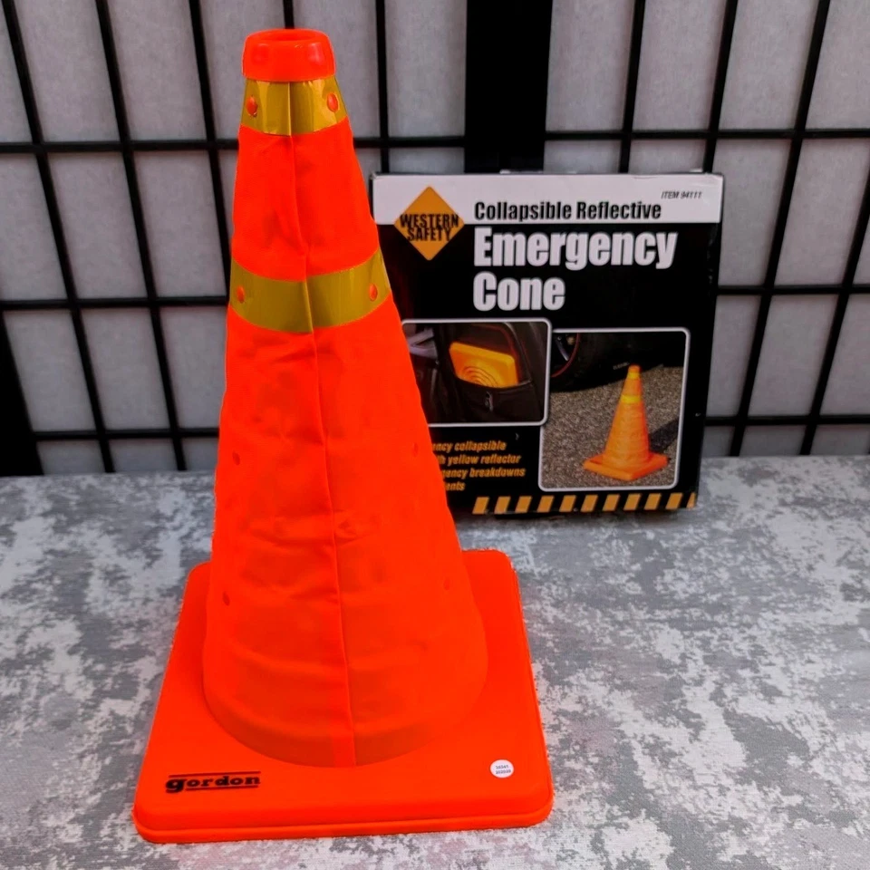 Western Safety Collapsible Reflective Emergency Cone Reflector ITEM 94111 NOB - Image 1 of 4