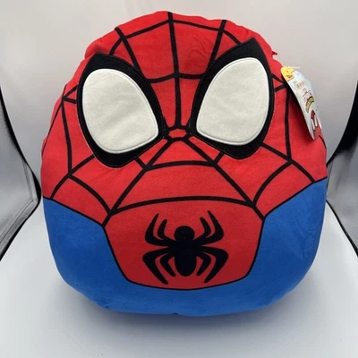 Squishmallow Spiderman 14” Spidey Amazing Friends Blue and Red Marvel NWT A8 - image 1 of 4