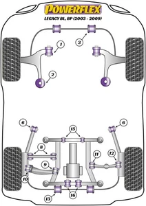 Powerflex Front Bush Kit for Subaru Legacy BL, BP (2003 > 09) - Picture 1 of 4