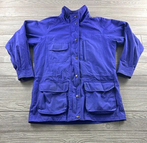 Vtg Eddie Bauer Women Wool Lined Outdoor Mountain Parka Long Sleeve Purple M - Picture 1 of 9