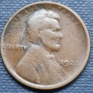 1922 NO D Lincoln Wheat Cent 1c RARE Key Date Circulated #92778 - Picture 1 of 2