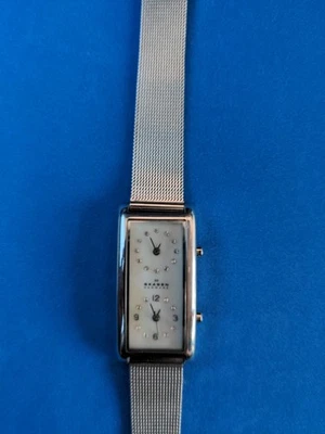 Skagen Petra Dual 20SSSMP Women's Stainless Steel Mesh Analog Dial Watch  - Image 1 of 4