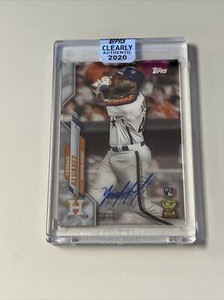 2020 Topps Clearly Authentic Yordan Alvarez Auto 