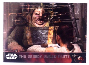 2016 Topps Star Wars: The Force Awakens Chrome Refractor Greedy Unkar Plutt #24 - Picture 1 of 2