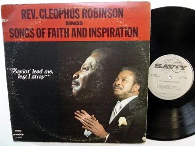CLEOPHUS ROBINSON Songs of faith and inspiration LP Savoy GOSPEL Near-MINT #1696 - Image 1 of 3
