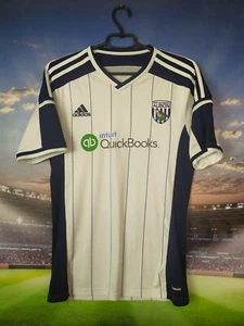 West Bromwich Albion Home football shirt 2014 - 2015 Jersey Adidas Mens Size M - Picture 1 of 10