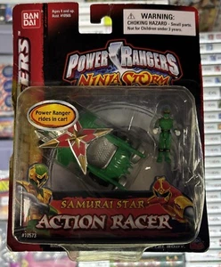 Nuevo en paquete Power Rangers Ninja Storm Action Racer Samurai Star con Ranger Cast - Imagen 1 de 7
