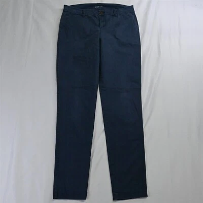 Pantalones chinos antiguos azul marino 10 altos Pixie tiro medio ajustados ajustados al tobillo Foto 1 de 4