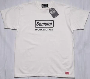 Samurai $105 NWT White Logo Heavyweight Cotton T-Shirt SWCT-102-OVS XXL - Picture 1 of 6