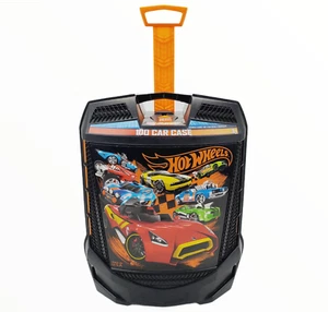 Hot Wheels 100 Car Carrying Case With Rollers & Extendable Handle by Tara Toys - Picture 1 of 5