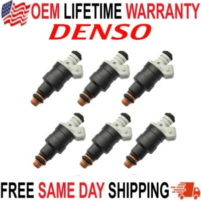 Injetores de combustível Denso fabricante de equipamento original 6x Ford Ranger Mustang Mercury Cougar 2.3L 195500-0732 - Imagem 1 de 4