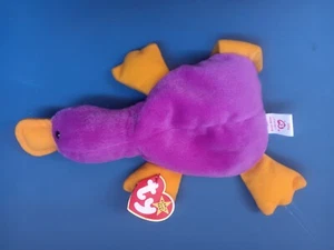 Patti Purple Platypus Beanie Baby with PVC Pellets So Rarer Brand New Ty - Picture 1 of 1