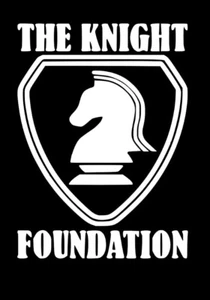 Pegatina escudo KNIGHT FOUNDATION • Knight Rider • KITT • ¡Calcomanía personalizada 4x5,5! - Imagen 1 de 5
