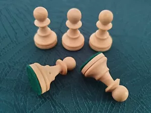 Staunton Holz Schachfiguren SCHACH ERSATZTEIL LAGER - Hartholz - Bauer hell - Bild 1 von 3