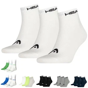 HEAD Sports Ankle Trainer Socks Unisex Quarters (3 Pair Packs) Athletic Comfort - Picture 1 of 14