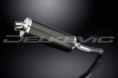 Silenciador ovalado de fibra de carbono Delkevic 14" - Escape Suzuki GSX-R600 - 2004-2005 Foto 1 de 3