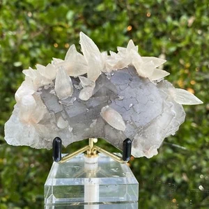 282g 11x7x5cm White Calcite with Grey Fluorite from Balochistan, Pakistan - Picture 1 of 3