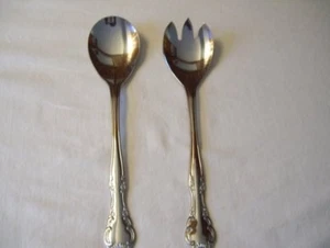Juego de ensaladas de dos piezas de acero inoxidable... Corea... Nuevo - Imagen 1 de 5
