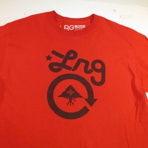 LRG LIFTED RESEARCH GROUP Standard Fit ROOTED TEE T SHIRT Mens M Red - Picture 1 of 2