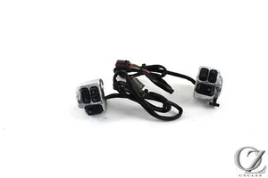 Juego de interruptores de manillar cromados Harley FLSTF Softail Fatboy 2000 00 - Imagen 1 de 5