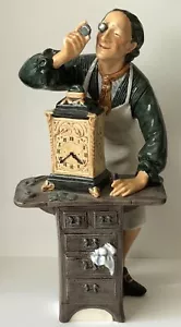 Vintage ROYAL DOULTON Porcellana FIGURINA L'OROLOGIAIO HN2279 Orologio Orologi 7" - Foto 1 di 7