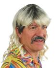 ADULT TIGER COOL CAT MULLET WIG MUSTACHE EARRINGS COSTUME KIT MC07