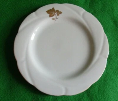 Seltmann Weiden, Cornelia, 1 plato de pastel/plato de pan, decoración dorada, follaje, porcelana Foto 1 de 4