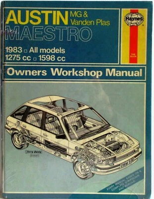 Haynes - Austin Maestro MG Y Vanden Plas - 1983 Propietario Manual de Taller - Imagen 1 de 4