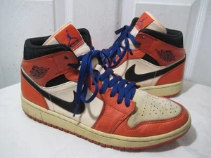 NIKE JORDAN 1 Mid SE TEAM ORANGE 852542 800 SIZE 44.5 / 10.5 - Picture 1 of 17