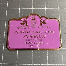 Vintage Classic Car Club Of America Dash Emblem Plaque - 35th Grand Classic 1987