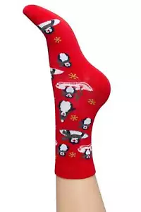 Charnos All Over Penguin Christmas Socks CGCD - Foto 1 di 1