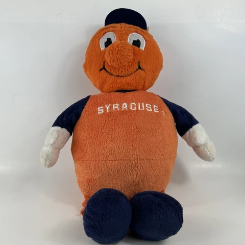Otto the Orange Syracuse Orangeman Plush Mascot w/Cap & Pull-Out Basketball 19" Cover