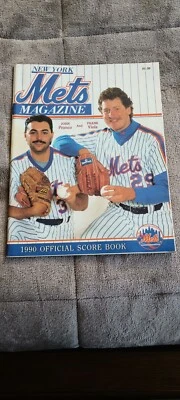 NEW YORK METS-1990 OFFICIAL SCOREBOOK W/JOHN FRANCO+FRANK VIOLA - Image 1 of 4